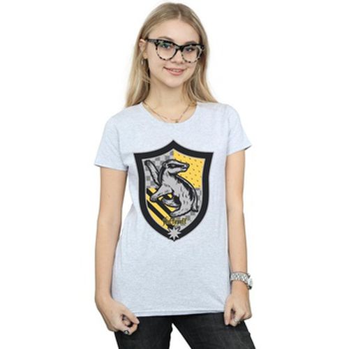 T-shirt Hufflepuff Crest Flat - Harry Potter - Modalova