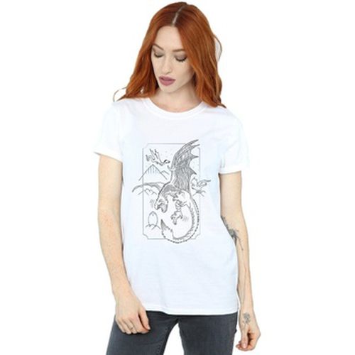 T-shirt Dragon Line Art - Harry Potter - Modalova