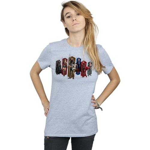 T-shirt Justice League Movie Team Hexagons - Dc Comics - Modalova
