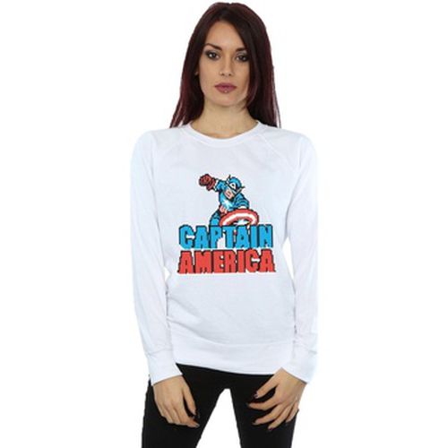 Sweat-shirt Captain America Pixelated - Marvel - Modalova