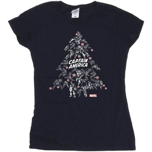 T-shirt Captain America Christmas Tree - Marvel - Modalova