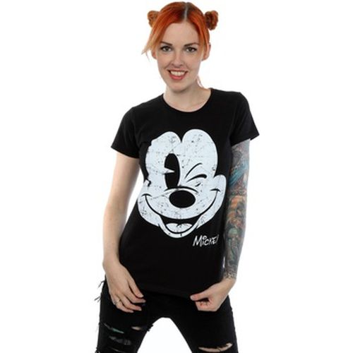 T-shirt Mickey Mouse Distressed Face - Disney - Modalova