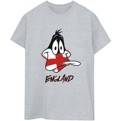 T-shirt Daffy England Face - Dessins Animés - Modalova