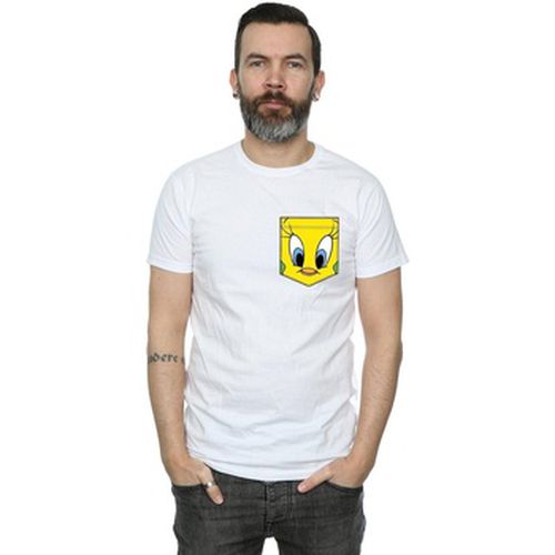 T-shirt Tweety Pie Face Faux Pocket - Dessins Animés - Modalova