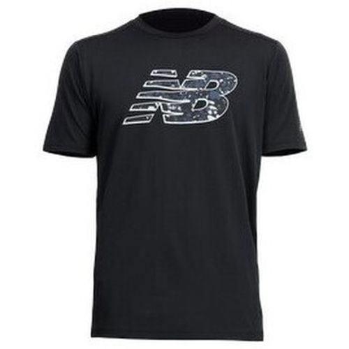 T-shirt GRAPHIC CORE RUN SHORT SLEEVE - BLACK MULTI - L - New Balance - Modalova