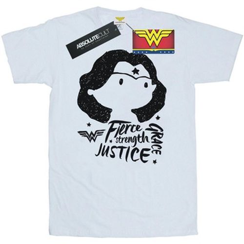 T-shirt Wonder Woman Fierce Sketch - Dc Comics - Modalova
