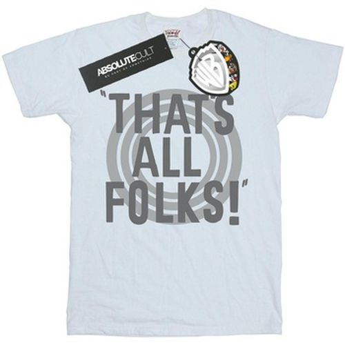 T-shirt That's All Folks Text - Dessins Animés - Modalova