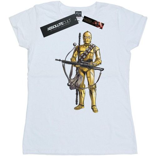 T-shirt Star Wars The Rise Of Skywalker C-3PO Chewbacca Bow Caster - Star Wars: The Rise Of Skywalker - Modalova
