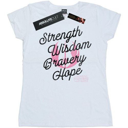 T-shirt Star Wars The Rise Of Skywalker Strength Wisdom Bravery Hope - Star Wars: The Rise Of Skywalker - Modalova