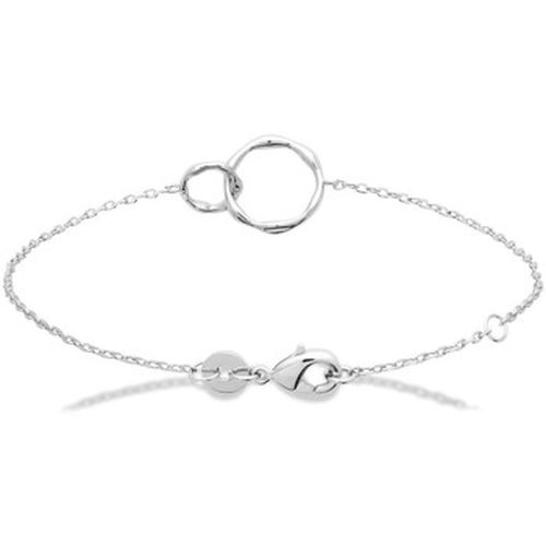 Bracelets Bracelet argent rhodié anneaux entrelacés 18 cm - Brillaxis - Modalova