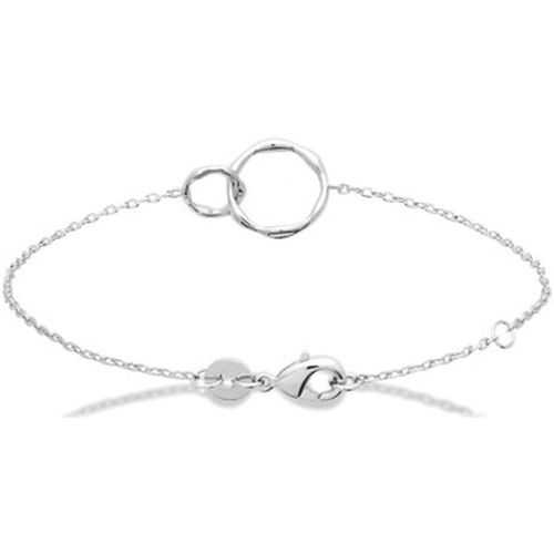 Bracelets Bracelet argent rhodié anneaux entrelacés - Brillaxis - Modalova