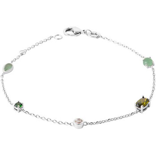 Bracelets Bracelet argent rhodié OZ vert - Brillaxis - Modalova