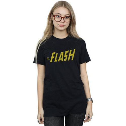 T-shirt Flash Crackle Logo - Dc Comics - Modalova