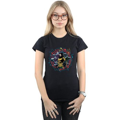 T-shirt Aquaman Circular Crest - Dc Comics - Modalova