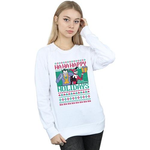 Sweat-shirt Joker And Harley Quinn Ha Ha Happy Holidays - Dc Comics - Modalova