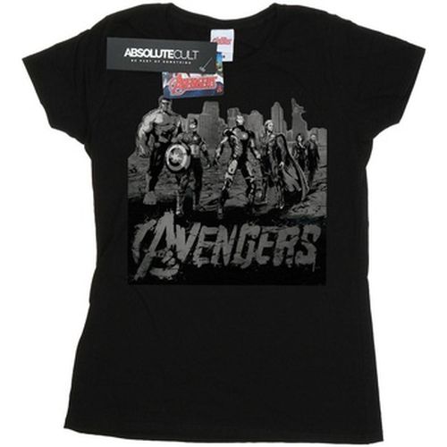 T-shirt Avengers Mono Team Art - Marvel - Modalova