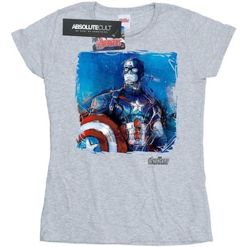 T-shirt Marvel Captain America Art - Marvel - Modalova