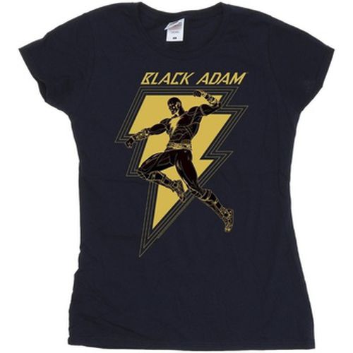 T-shirt Black Adam Golden Bolt Chest - Dc Comics - Modalova