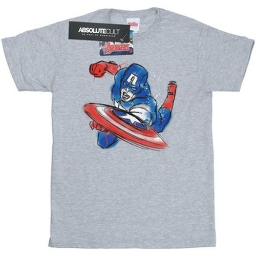 T-shirt Avengers Captain America Spray - Marvel - Modalova