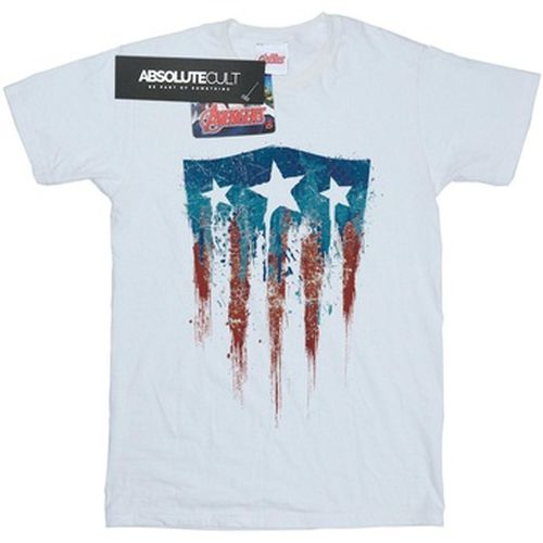 T-shirt Captain America Flag Shield - Marvel - Modalova