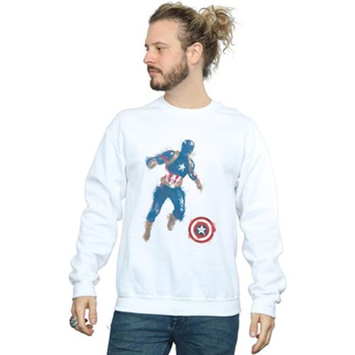 Sweat-shirt Avengers Endgame Painted Captain America - Marvel - Modalova