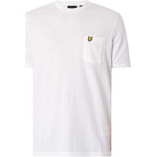 T-shirt T-shirt décontracté uni avec poche en piqué - Lyle & Scott - Modalova