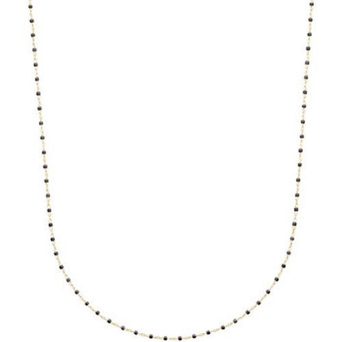 Collier Collier perles de Miyuki noires plaqué or - Brillaxis - Modalova