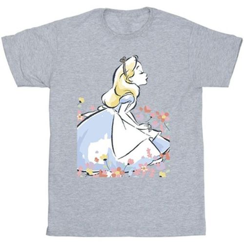 T-shirt Alice In Wonderland Sketch Flowers - Disney - Modalova