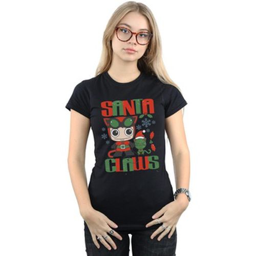 T-shirt Chibi Catwoman Santa Claws - Dc Comics - Modalova
