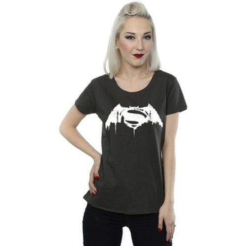 T-shirt Batman v Superman Beaten Logo - Dc Comics - Modalova