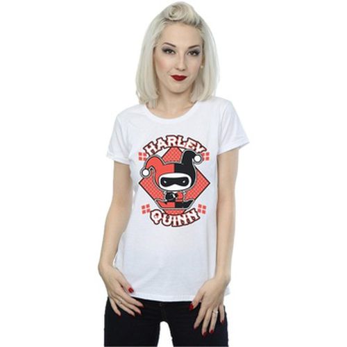 T-shirt Chibi Harley Quinn Badge - Dc Comics - Modalova