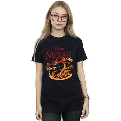 T-shirt Mulan Mushu Dragon Fire - Disney - Modalova