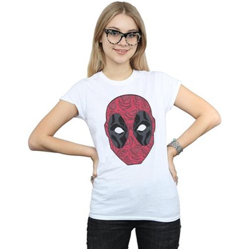 T-shirt Deadpool Head Of Roses - Marvel - Modalova