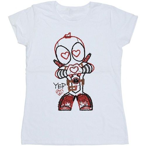 T-shirt Deadpool Love Beam Line - Marvel - Modalova