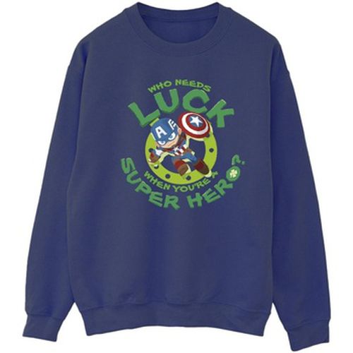 Sweat-shirt St Patrick's Day Captain America Luck - Marvel - Modalova