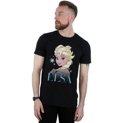 T-shirt Frozen Elsa Snowflake Portrait - Disney - Modalova