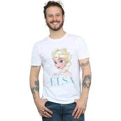 T-shirt Frozen Elsa Snowflake Portrait - Disney - Modalova
