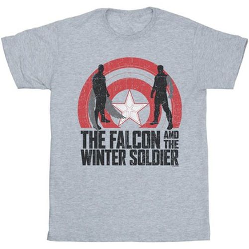 T-shirt The Falcon And The Winter Soldier Shield Silhouettes - Marvel - Modalova