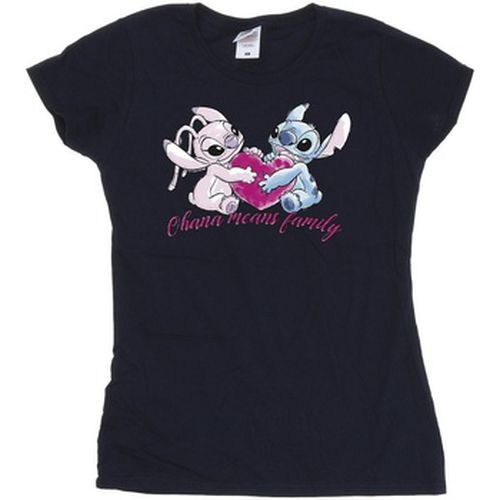 T-shirt Lilo And Stitch Ohana Heart With Angel - Disney - Modalova