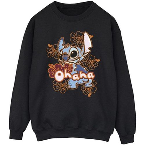 Sweat-shirt Lilo And Stitch Ohana Orange Hibiscus - Disney - Modalova