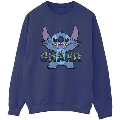 Sweat-shirt Lilo And Stitch Ohana Blue Glitch - Disney - Modalova