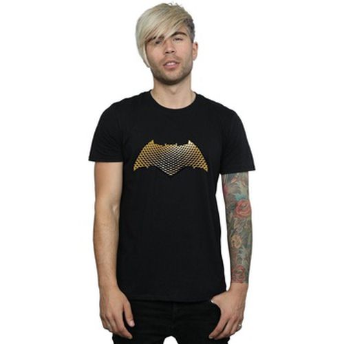 T-shirt Justice League Movie Batman Logo Textured - Dc Comics - Modalova