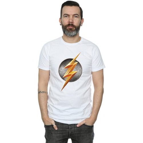 T-shirt Justice League Movie Flash Emblem - Dc Comics - Modalova