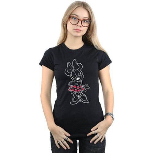 T-shirt Minnie Mouse Outline Polka Dot - Disney - Modalova