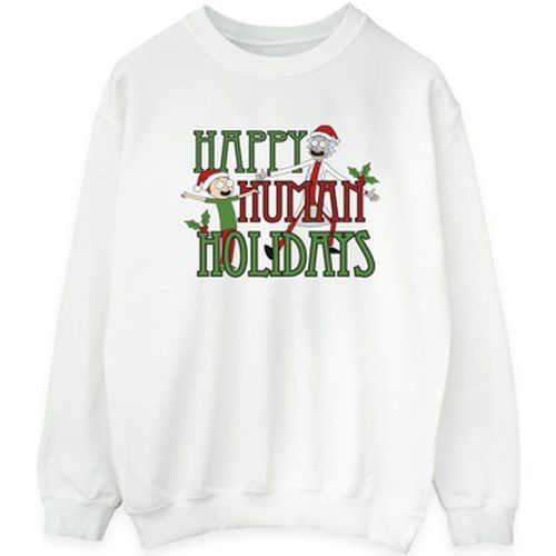 Sweat-shirt Happy Human Holidays - Rick And Morty - Modalova