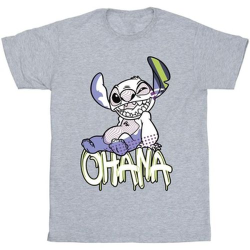 T-shirt Lilo And Stitch Ohana Graffiti - Disney - Modalova