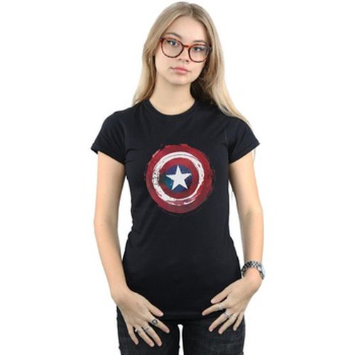 T-shirt Captain America Splatter Shield - Marvel - Modalova
