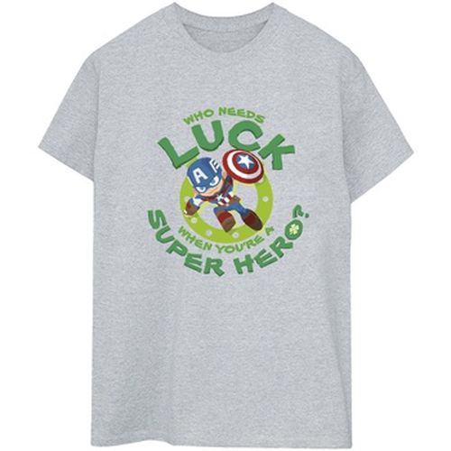 T-shirt St Patrick's Day Captain America Luck - Marvel - Modalova