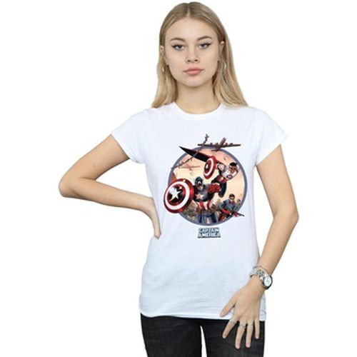 T-shirt Captain America And Falcon In Battle - Marvel - Modalova