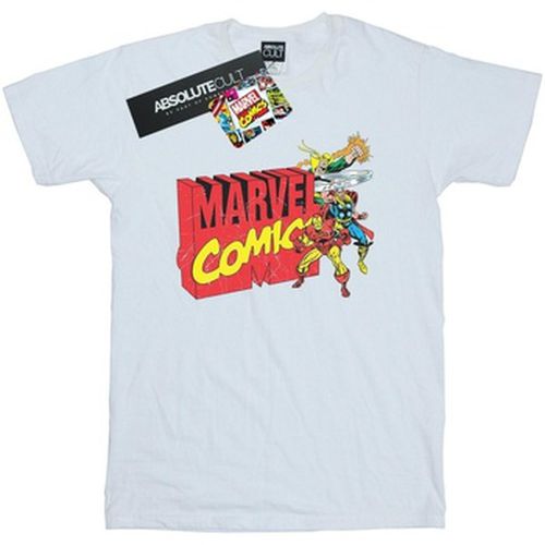 T-shirt Marvel Vintage Logo Blast - Marvel - Modalova